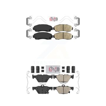 Front Rear Ceramic Disc Brake Pads Kit For 2016-2019 Subaru Legacy 2.5L KNF-100885