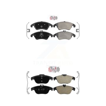 Front Rear Semi-Metallic Disc Brake Pads Kit For Mercedes-Benz C300 E350 C350 E550 E400 KNF-100886
