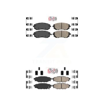 Front Rear Ceramic Disc Brake Pads Kit For Subaru Outback Forester Impreza Legacy WRX KNF-100898