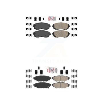 Front Rear Ceramic Disc Brake Pads Kit For Subaru Outback Forester Impreza Legacy WRX KNF-100900