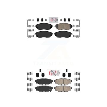 Front Rear Ceramic Disc Brake Pads Kit For Subaru WRX KNF-100902