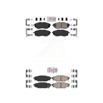 Front Rear Ceramic Disc Brake Pads Kit For Subaru WRX KNF-100903