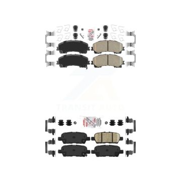 Front Rear Ceramic Disc Brake Pads Kit For Nissan Rogue INFINITI Q50 QX50 Q60 KNF-100919