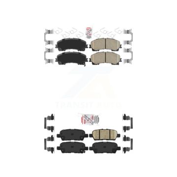 Front Rear Ceramic Disc Brake Pads Kit For Nissan Rogue INFINITI Q50 QX50 Q60 KNF-100923