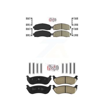 Front Rear Ceramic Disc Brake Pads Kit For Ford Explorer Mercury Mountaineer KNF-100930