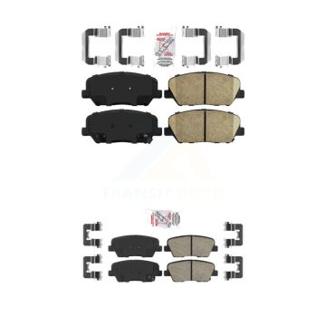Front Rear Ceramic Disc Brake Pads Kit For Hyundai Genesis Coupe KNF-100942