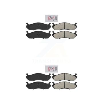 Front Rear Semi-Metallic Disc Brake Pads Kit For 2002-2003 Hummer H1 KNF-100947