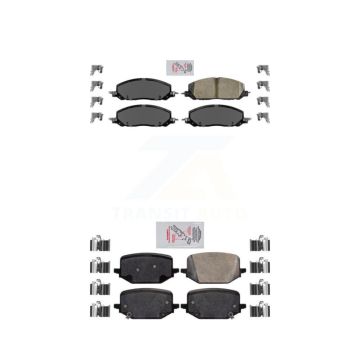 Front Rear Ceramic Disc Brake Pads Kit For Lincoln Aviator Ford Police Interceptor KNF-100958