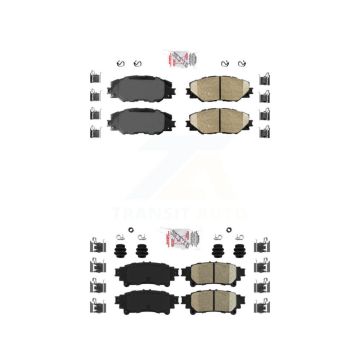 Front Rear Ceramic Disc Brake Pads Kit For 2016-2020 Toyota Mirai KNF-100962