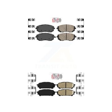 Front Rear Ceramic Disc Brake Pads Kit For Subaru Impreza Forester Saab 9-2X KNF-100967