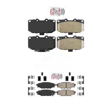 Front Rear Ceramic Disc Brake Pads Kit For 2008 Subaru Impreza WRX KNF-100972