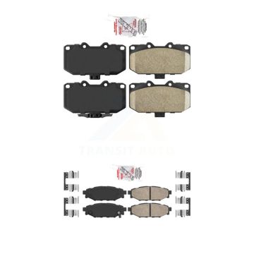 Front Rear Ceramic Disc Brake Pads Kit For 2008 Subaru Impreza WRX KNF-100973