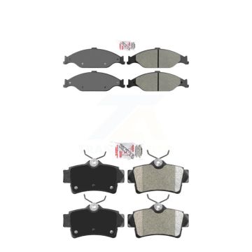Front Rear Semi-Metallic Disc Brake Pads Kit For Ford Mustang KNF-100978