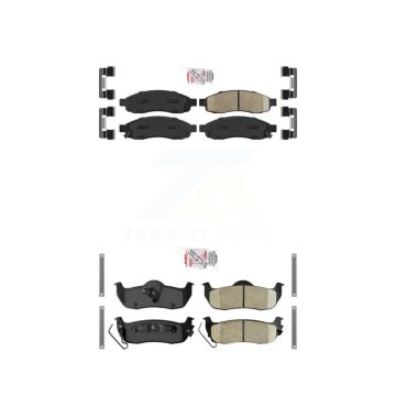 Front Rear Ceramic Disc Brake Pads Kit For Nissan TITAN INFINITI QX56 Armada Pathfinder KNF-100980