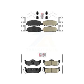 Front Rear Ceramic Disc Brake Pads Kit For Nissan TITAN Armada INFINITI QX56 KNF-100982