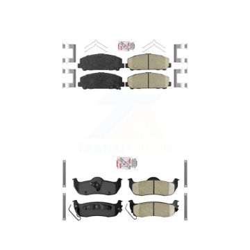 Front Rear Ceramic Disc Brake Pads Kit For Nissan TITAN Armada INFINITI QX56 KNF-100984