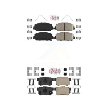 Front Rear Ceramic Disc Brake Pads Kit For 2016-2022 Acura ILX KNF-101006