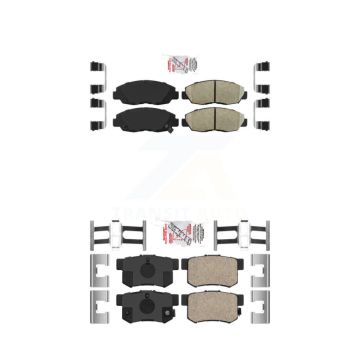 Front Rear Ceramic Disc Brake Pads Kit For Honda Accord Acura CL KNF-101010