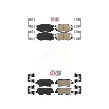 Front Rear Ceramic Disc Brake Pads Kit For 2010-2011 Hyundai Azera KNF-101014