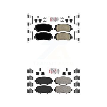 Front Rear Ceramic Disc Brake Pads Kit For Jeep Cherokee Chrysler 200 KNF-101024