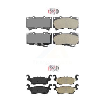 Front Rear Ceramic Disc Brake Pads Kit For Hummer H3 H3T KNF-101034
