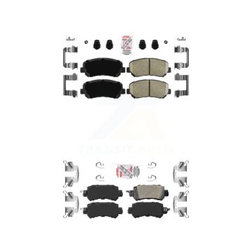 Front Rear Ceramic Disc Brake Pads Kit For 2013-2015 Mazda CX-5 KNF-101042