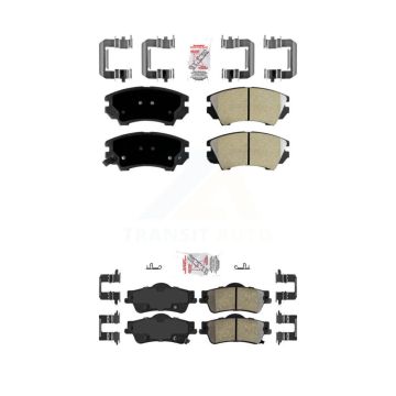 Front Rear Semi-Metallic Disc Brake Pads Kit For 2011-2017 Chevrolet Caprice KNF-101047