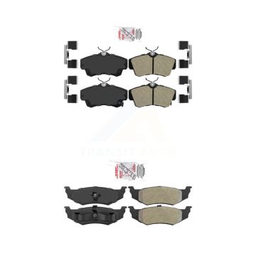 Front Rear Semi-Metallic Disc Brake Pads Kit For Chrysler PT Cruiser Dodge Neon KNF-101048
