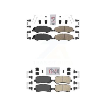 Front Rear Ceramic Disc Brake Pads Kit For 2018-2020 Honda Odyssey KNF-101051