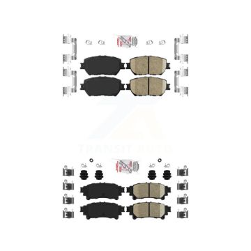 Front Rear Ceramic Disc Brake Pads Kit For 2014 Lexus IS250 C F Sport KNF-101063