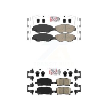 Front Rear Ceramic Disc Brake Pads Kit For 2003-2008 Honda Pilot KNF-101086