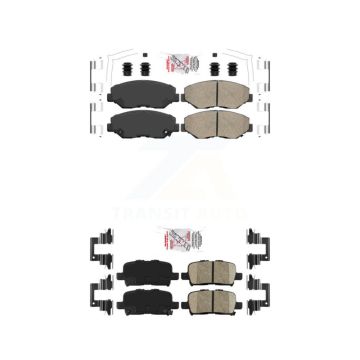 Front Rear Ceramic Disc Brake Pads Kit For 2003-2008 Honda Pilot KNF-101087