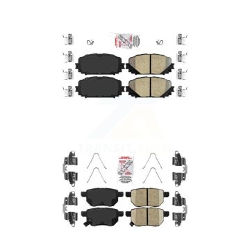 Front Rear Ceramic Disc Brake Pads Kit For Toyota Yaris KNF-101094