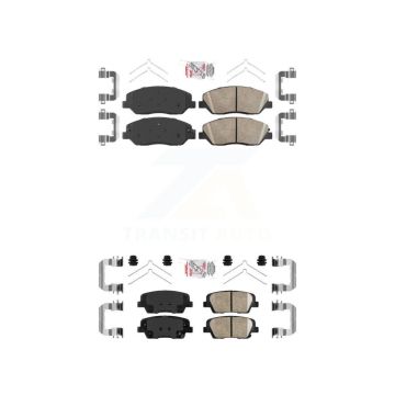 Front Rear Ceramic Disc Brake Pads Kit For Hyundai Santa Fe XL KNF-101096