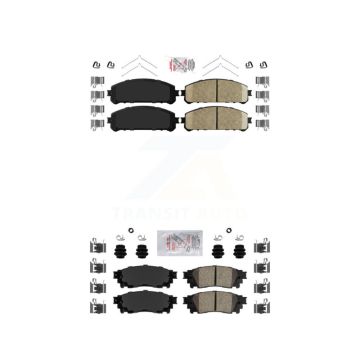 Front Rear Ceramic Disc Brake Pads Kit For Lexus Toyota Camry NX300 NX200t NX300h Avalon KNF-101112