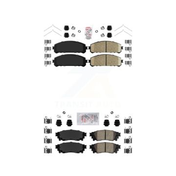 Front Rear Ceramic Disc Brake Pads Kit For Lexus Toyota Camry NX300 NX200t NX300h Avalon KNF-101114