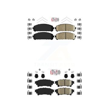 Front Rear Ceramic Disc Brake Pads Kit For Toyota Sienna Highlander Lexus RX350 RX450h KNF-101115