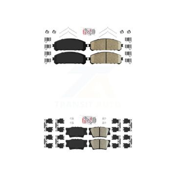 Front Rear Ceramic Disc Brake Pads Kit For 22 Toyota Camry TRD With Manual Parking KNF-101123