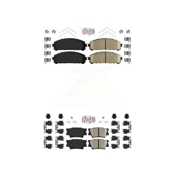 Front Rear Ceramic Disc Brake Pads Kit For 22 Toyota Camry TRD With Manual Parking KNF-101124
