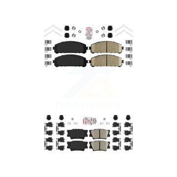 Front Rear Ceramic Disc Brake Pads Kit For 22 Toyota Camry TRD With Manual Parking KNF-101128