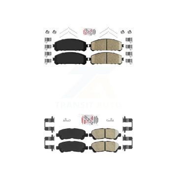 Front Rear Ceramic Disc Brake Pads Kit For Toyota Highlander KNF-101131