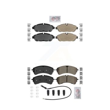 Front Rear Semi-Metallic Disc Brake Pads Kit For Ford Transit-250 Transit-150 Transit-350 KNF-101139