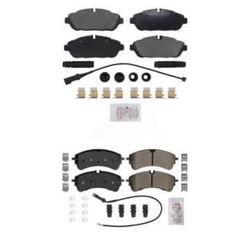 Front Rear Semi-Metallic Disc Brake Pads Kit For Ford Transit-250 Transit-150 Transit-350 KNF-101140