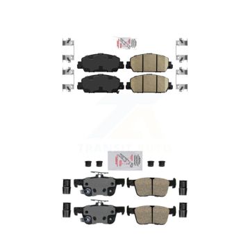 Front Rear Ceramic Disc Brake Pads Kit For Honda Accord KNF-101141