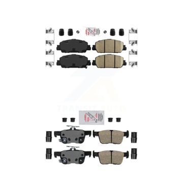 Front Rear Ceramic Disc Brake Pads Kit For Honda Accord KNF-101143