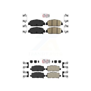 Front Rear Ceramic Disc Brake Pads Kit For 2016-2022 Honda HR-V KNF-101146