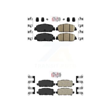 Front Rear Ceramic Disc Brake Pads Kit For 2016-2022 Honda HR-V KNF-101147