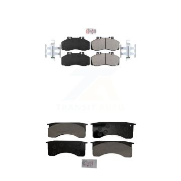 Front Rear Semi-Metallic Disc Brake Pads Kit For 2005-2010 Hino 185 18500lbs GVW KNF-101151