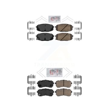 Front Rear Ceramic Disc Brake Pads Kit For Hyundai Kona Kia Seltos KNF-101156