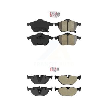 Front Rear Semi-Metallic Disc Brake Pads Kit For Saab 9-5 KNF-101166